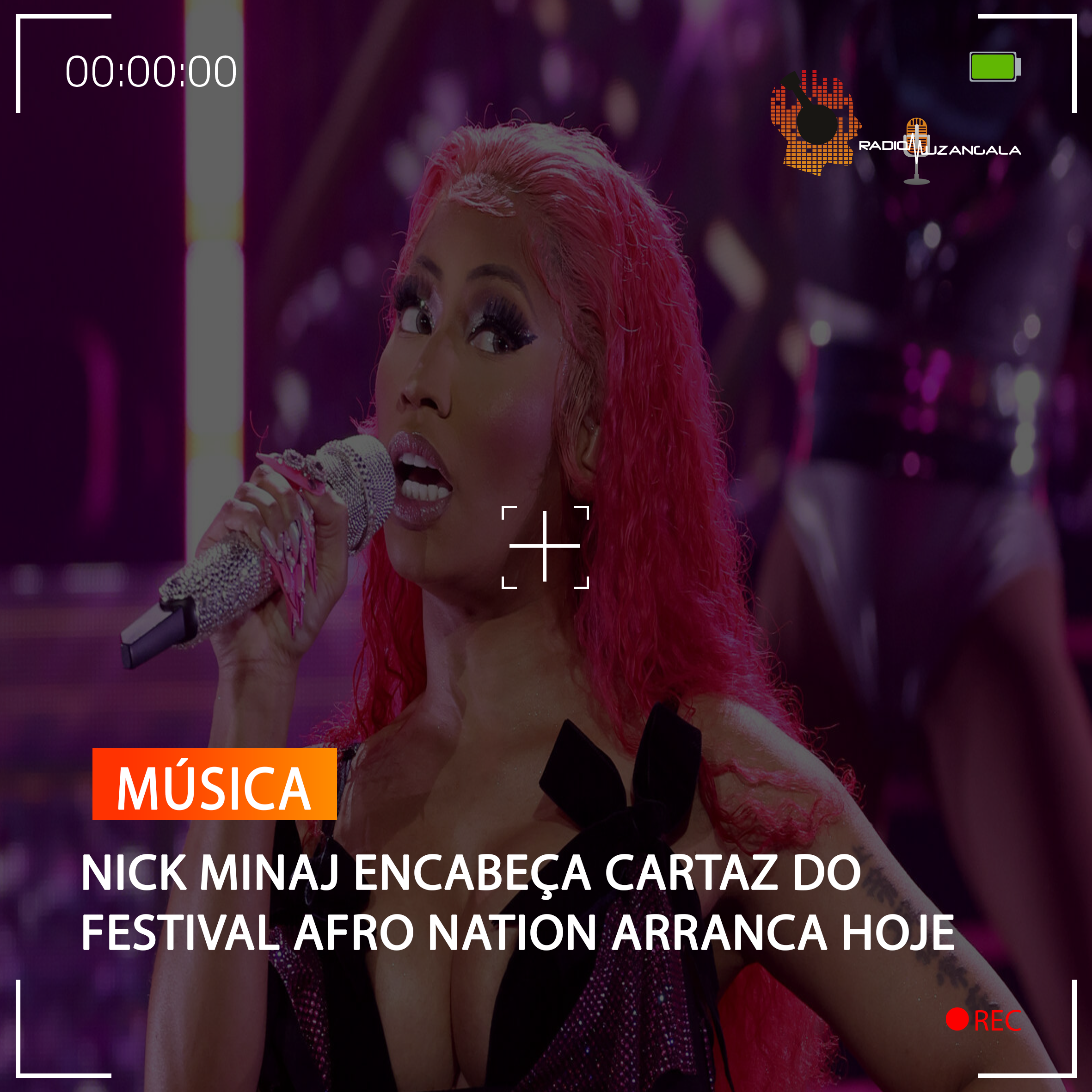  NICK MINAJ EMCABEÇA CARTAZ DO FESTIVAL AFRO NATION ARRANCA HOJE