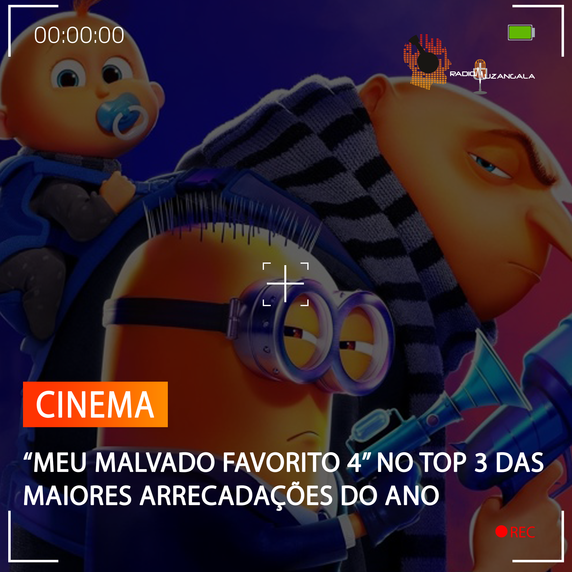  “MEU MALVADO FAVORITO 4” NO TOP 3 DAS MAIORES ARRECADAÇÕES DO ANO