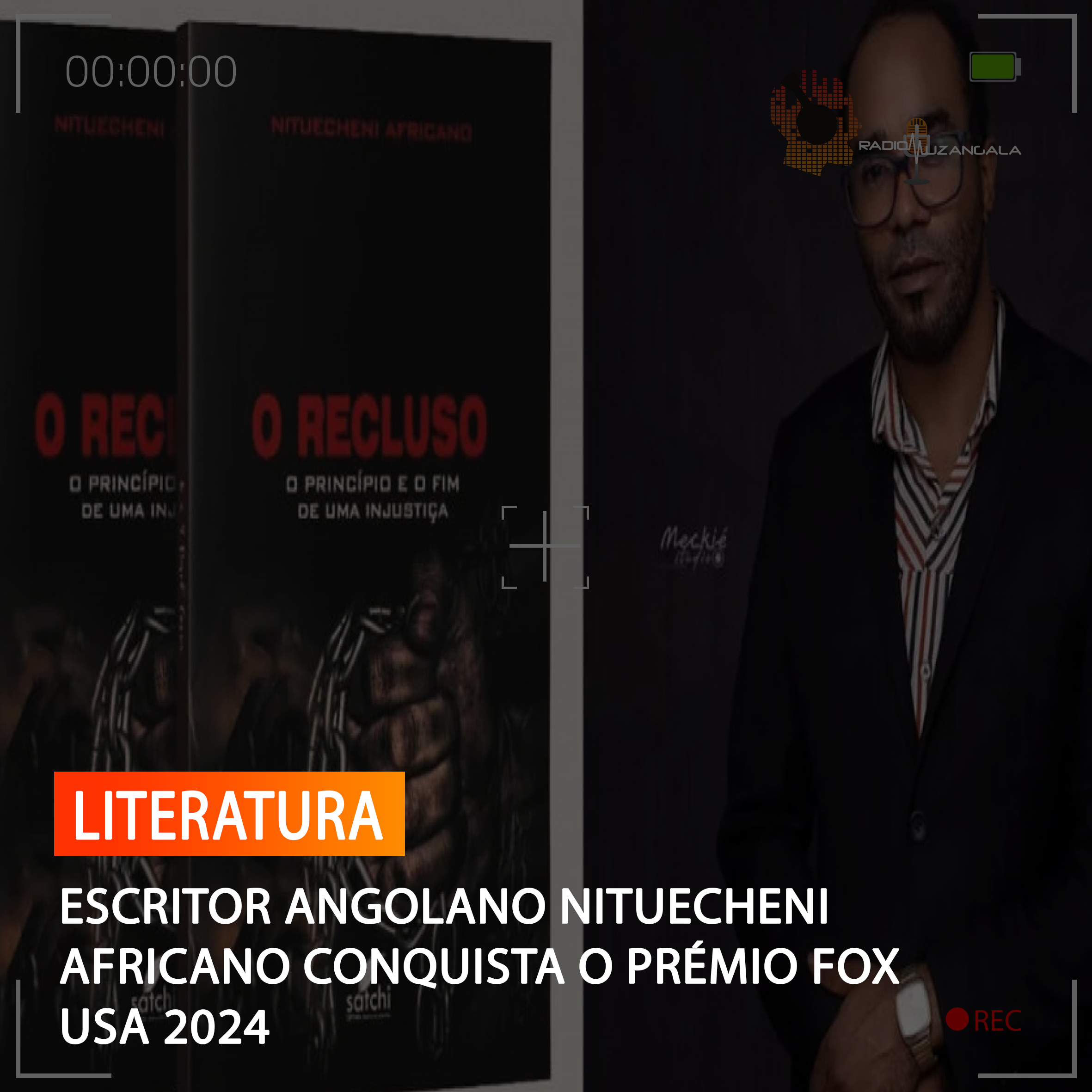  ESCRITOR ANGOLANO NITUECHENI AFRICANO CONQUISTA O PRÉMIO FOX USA 2024