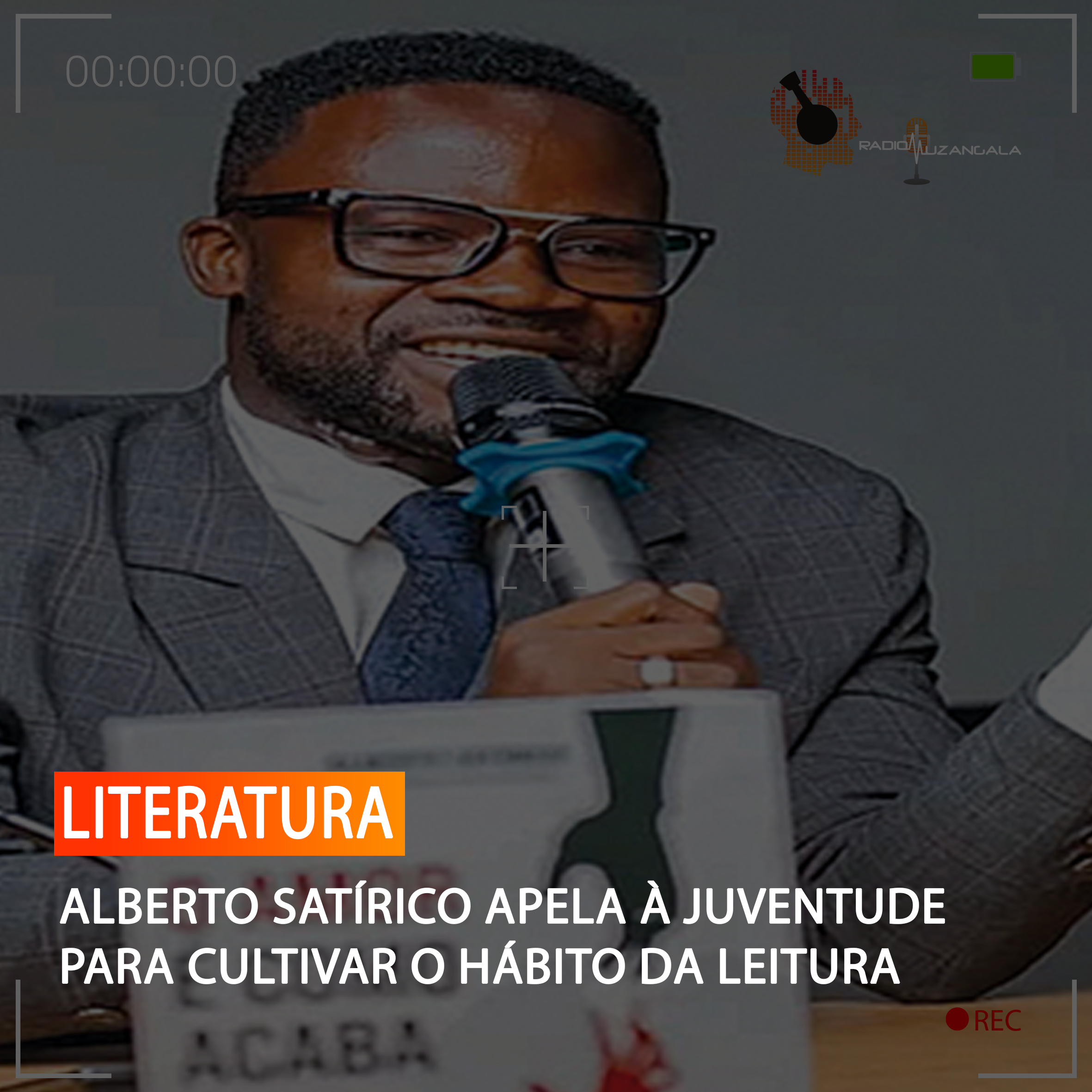 ALBERTO SATÍRICO APELA À JUVENTUDE PARA CULTIVAR O HÁBITO DA LEITURA