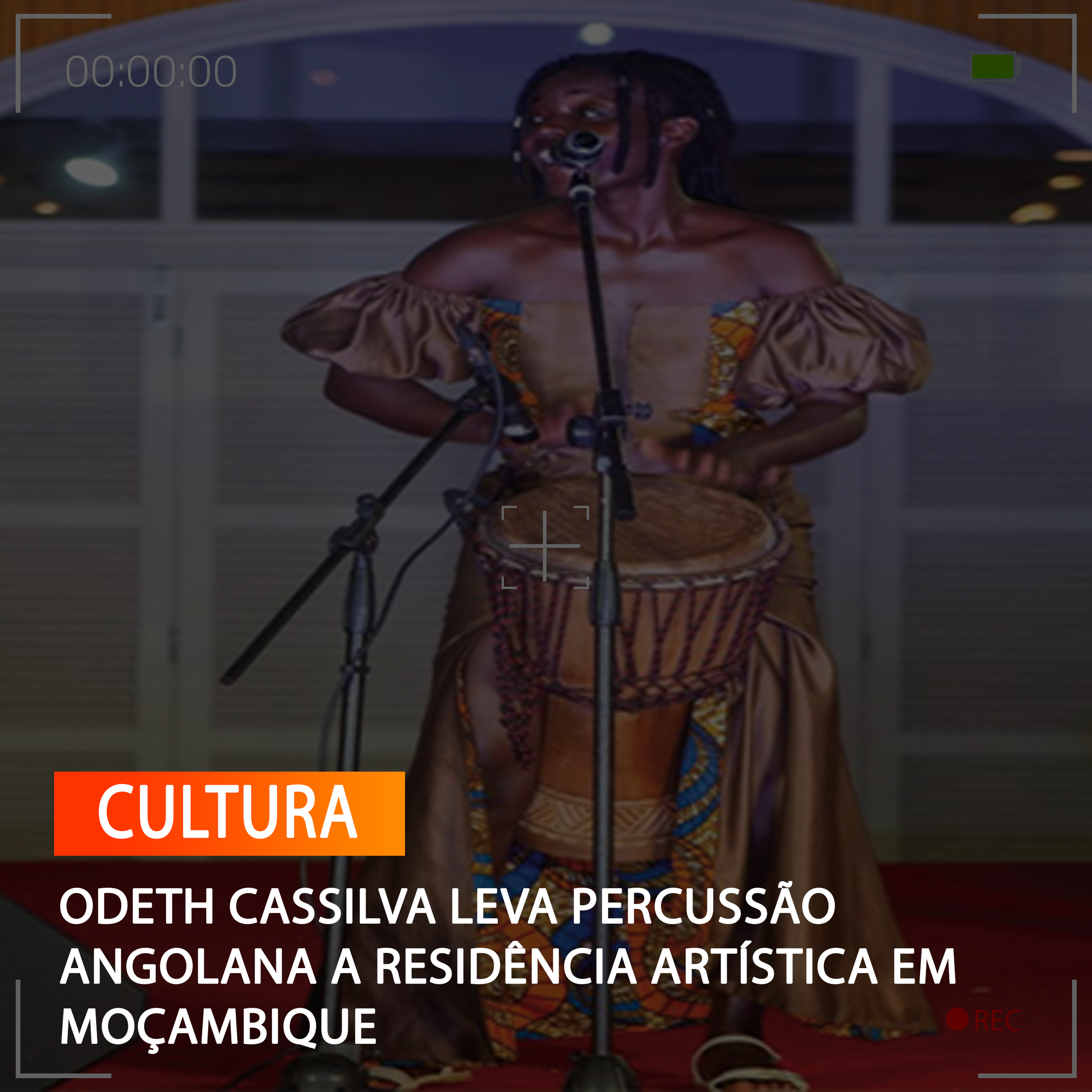 ODETH CASSILVA LEVA PERCUSSÃO ANGOLANA A RESIDÊNCIA ARTÍSTICA EM MOÇAMBIQUE