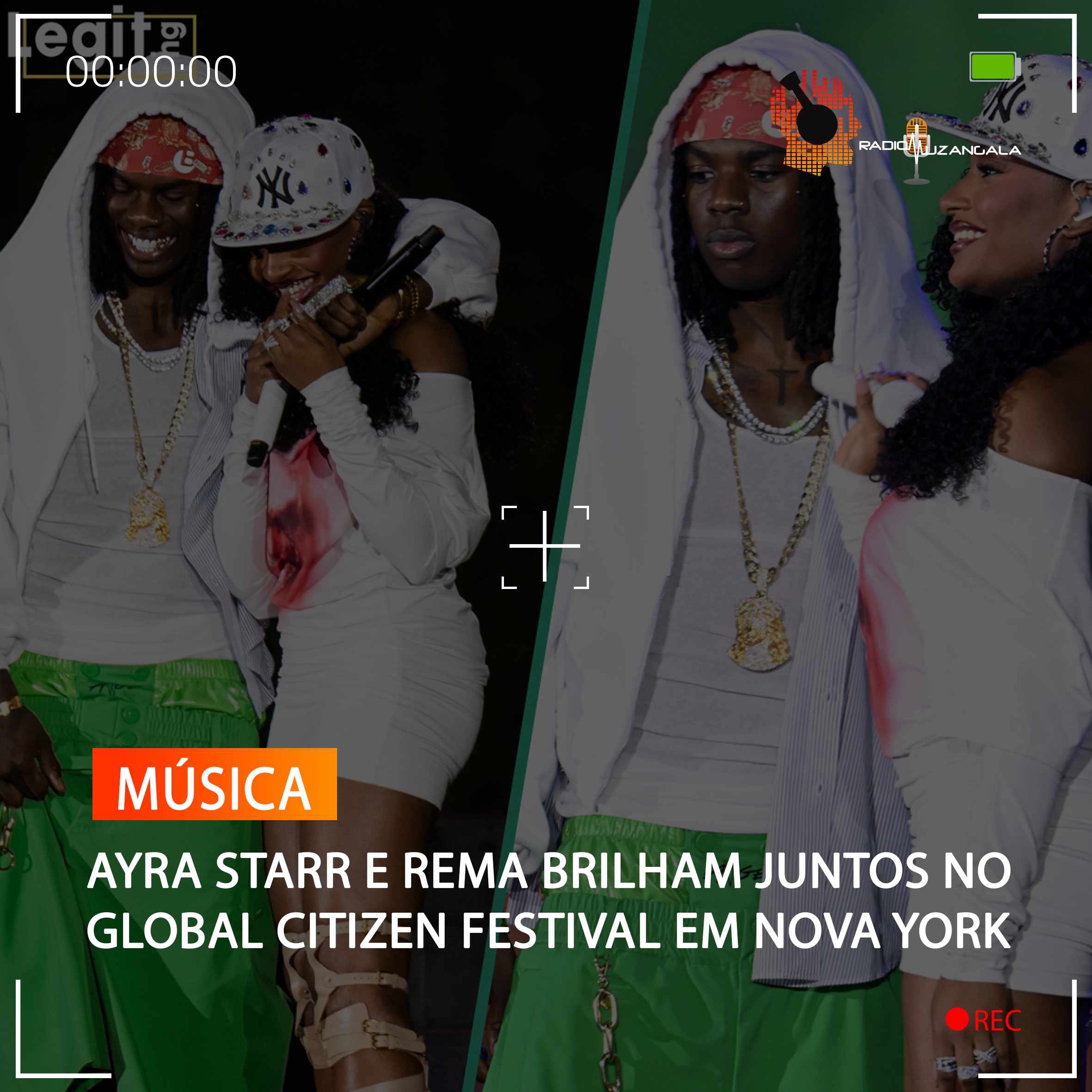 AYRA STARR E REMA BRILHAM JUNTOS NO GLOBAL CITIZEN FESTIVAL EM NOVA YORK