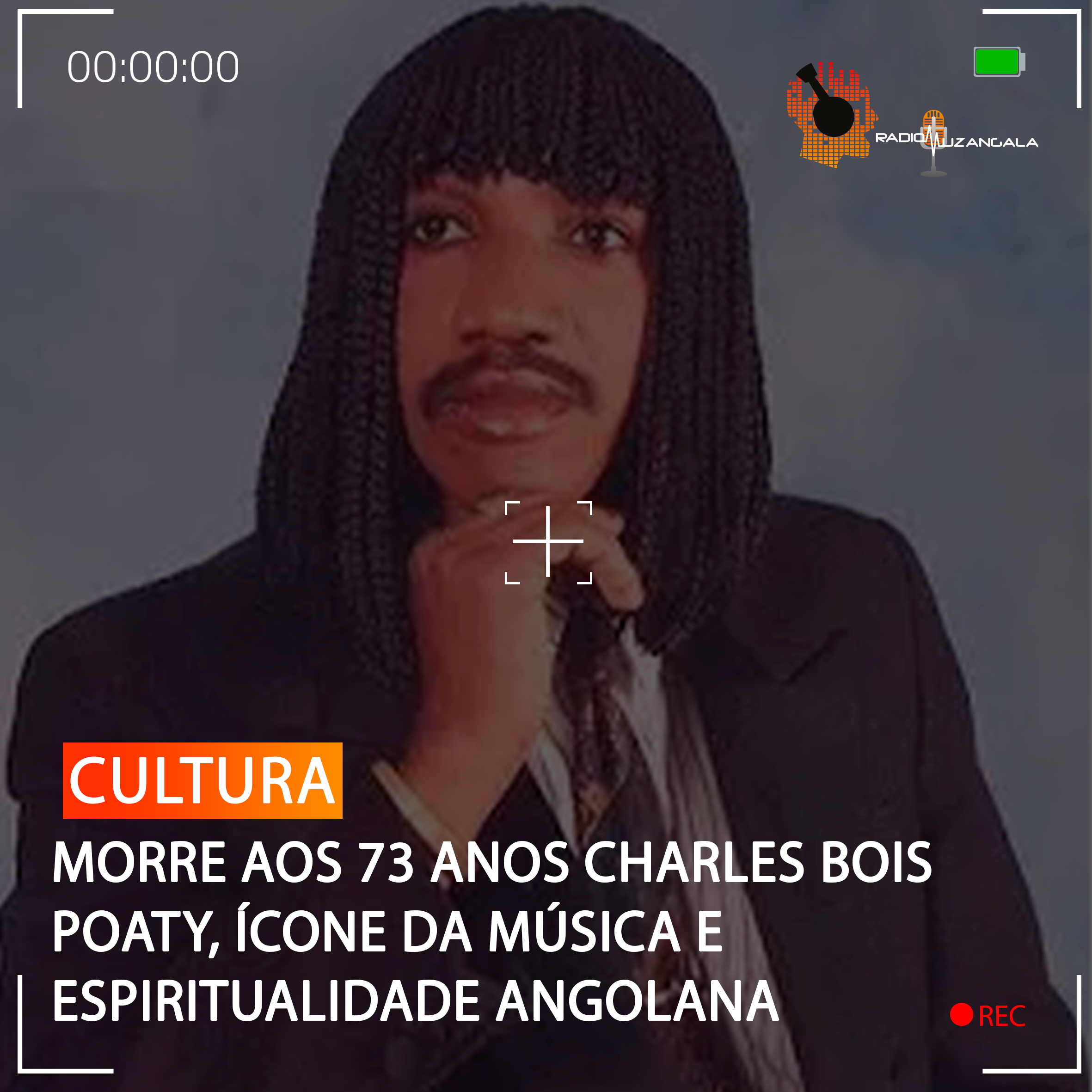 MORRE AOS 73 ANOS CHARLES BOIS POATY, ÍCONE DA MÚSICA E ESPIRITUALIDADE ANGOLANA