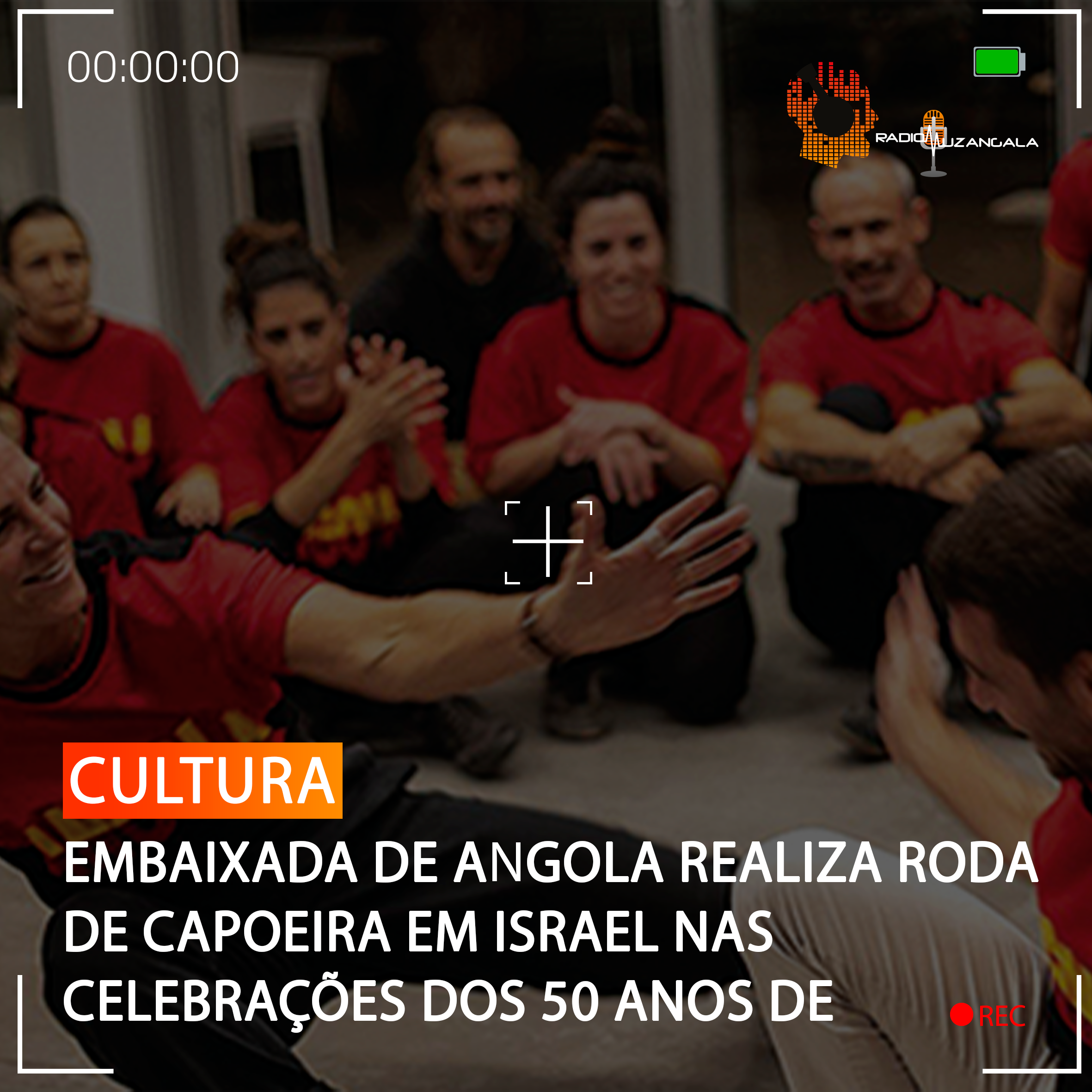  EMBAIXADA DE ANGOLA REALIZA RODA DE CAPOEIRA EM ISRAEL NAS CELEBRAÇÕES DOS 50 ANOS DE INDEPENDÊNCIA