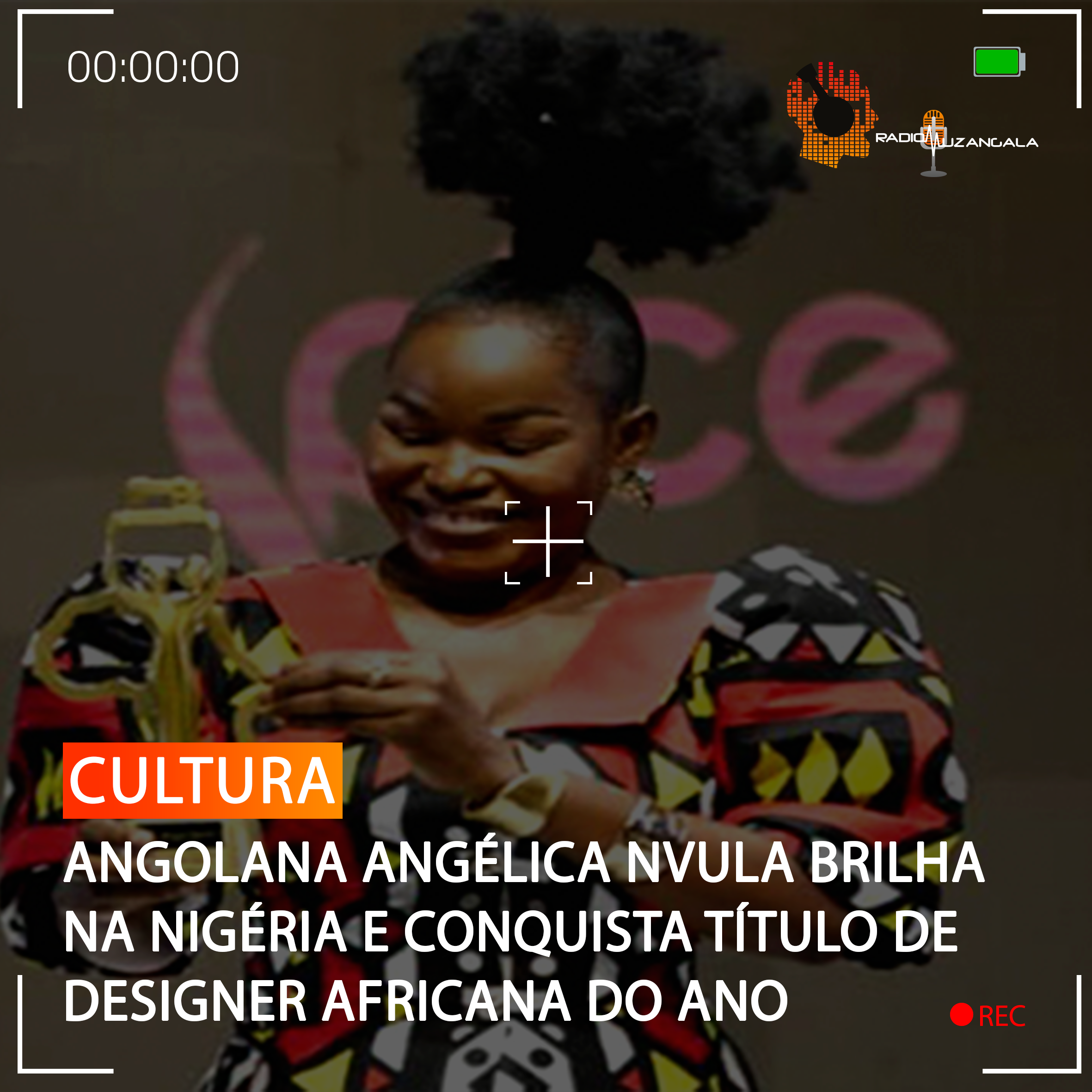  ANGOLANA ANGÉLICA NVULA BRILHA NA NIGÉRIA E CONQUISTA TÍTULO DE DESIGNER AFRICANA DO ANO