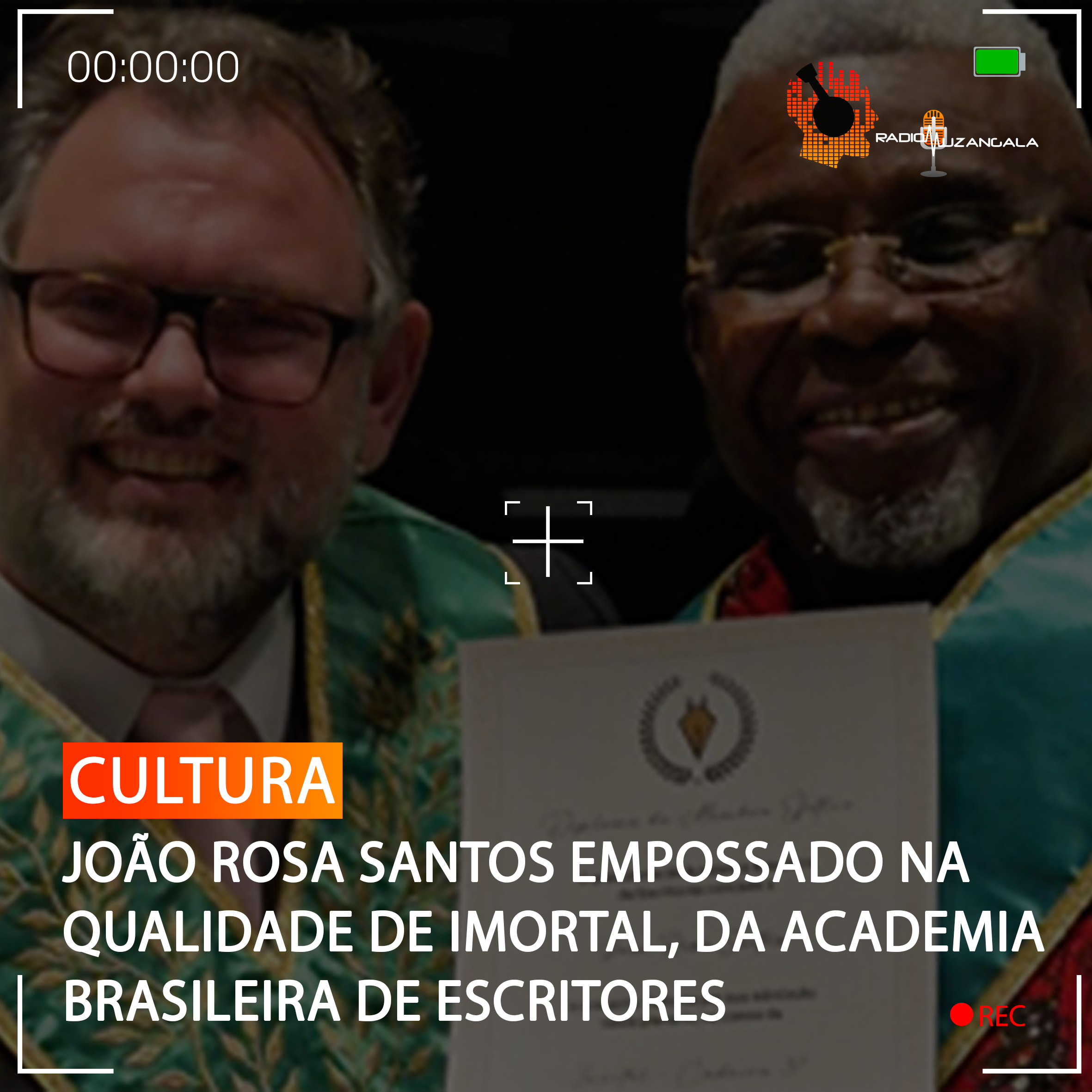  JOÃO ROSA SANTOS EMPOSSADO NA QUALIDADE DE IMORTAL, DA ACADEMIA BRASILEIRA DE ESCRITORES