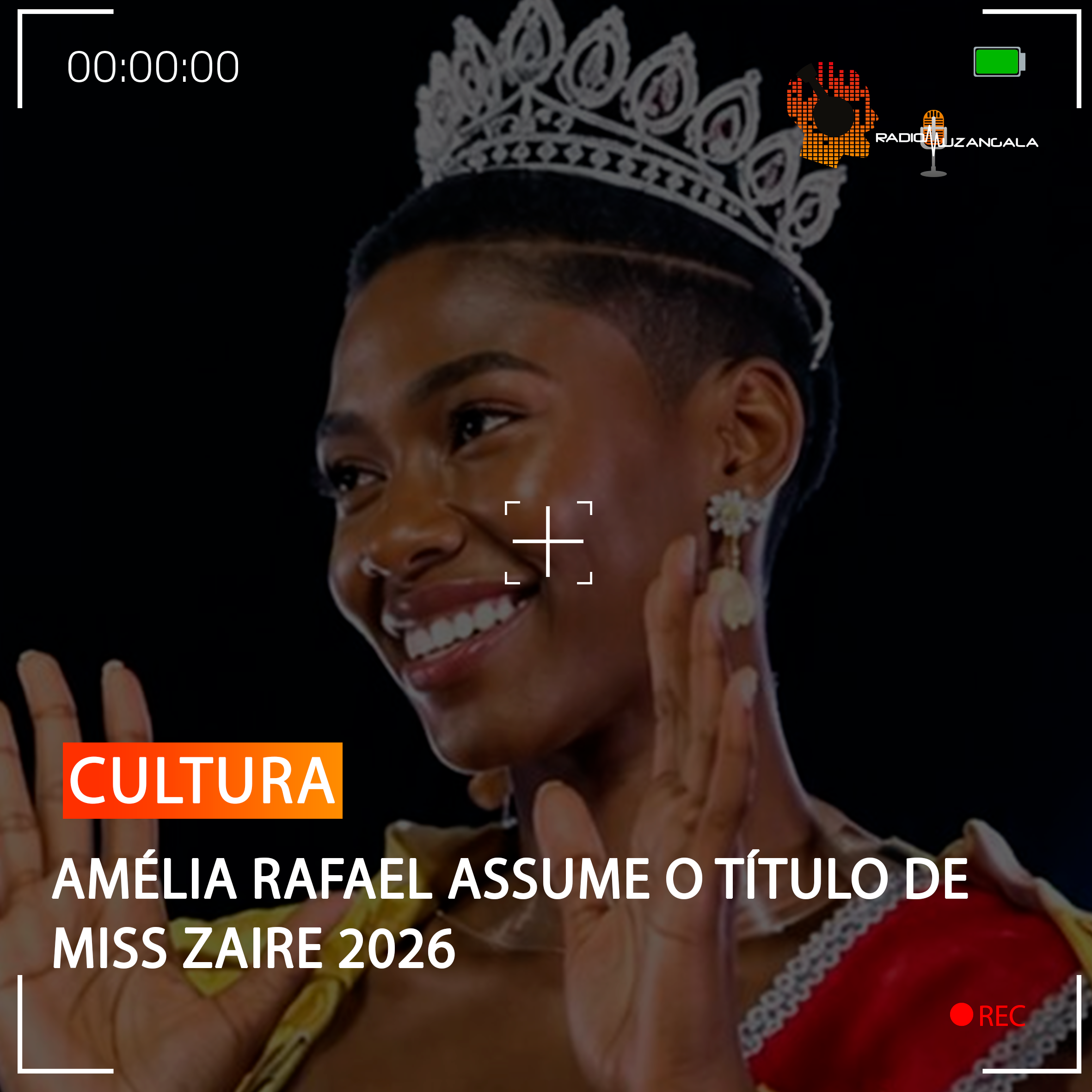 AMÉLIA RAFAEL ASSUME O TÍTULO DE MISS ZAIRE 2026