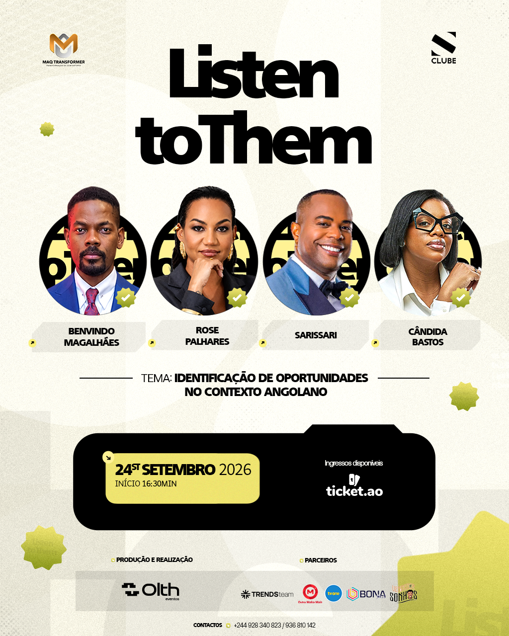  LISTEN TO THEM – 1ª EDIÇÃO