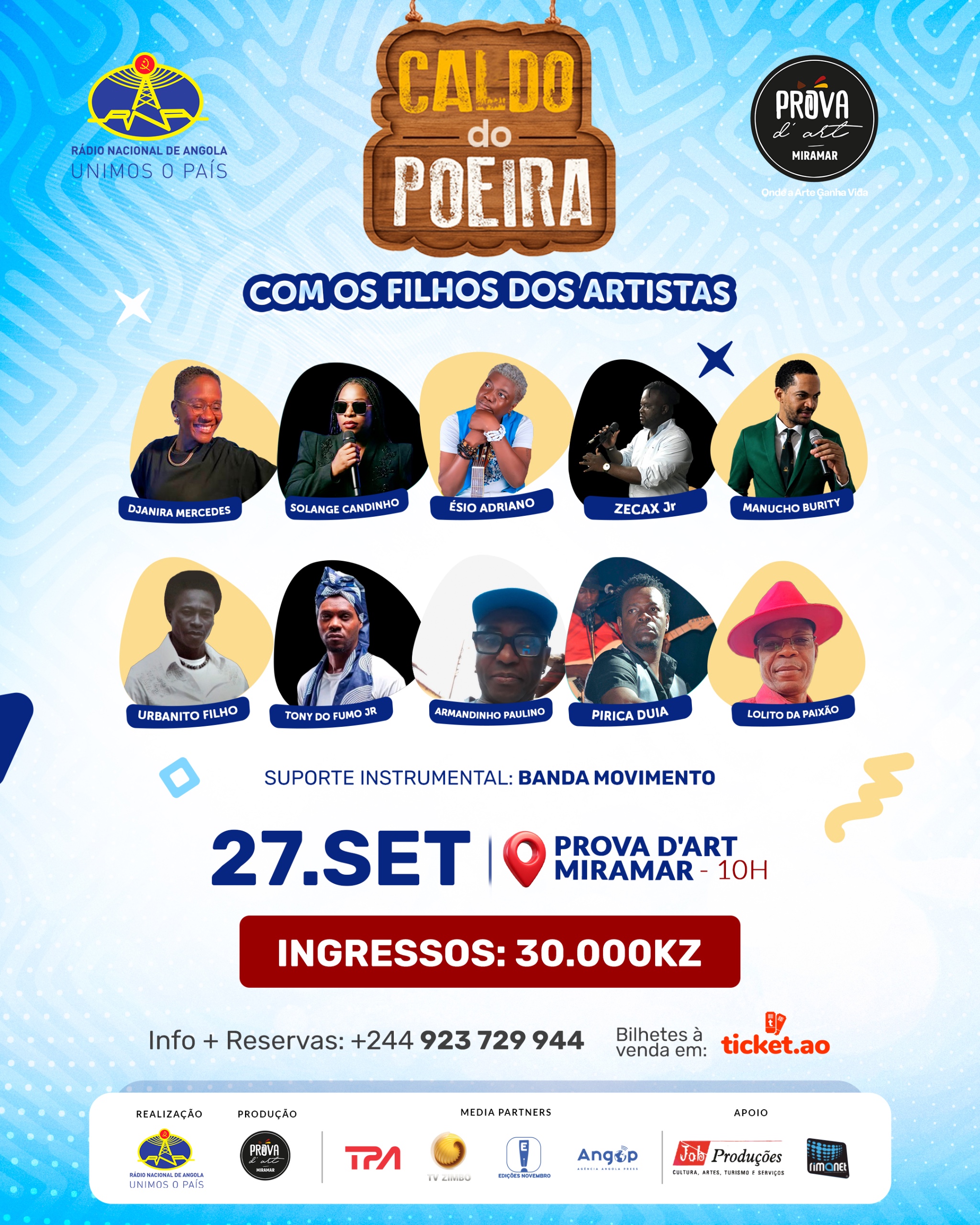  CALDO DO POEIRA – COM OS FILHOS DOS ARTISTAS