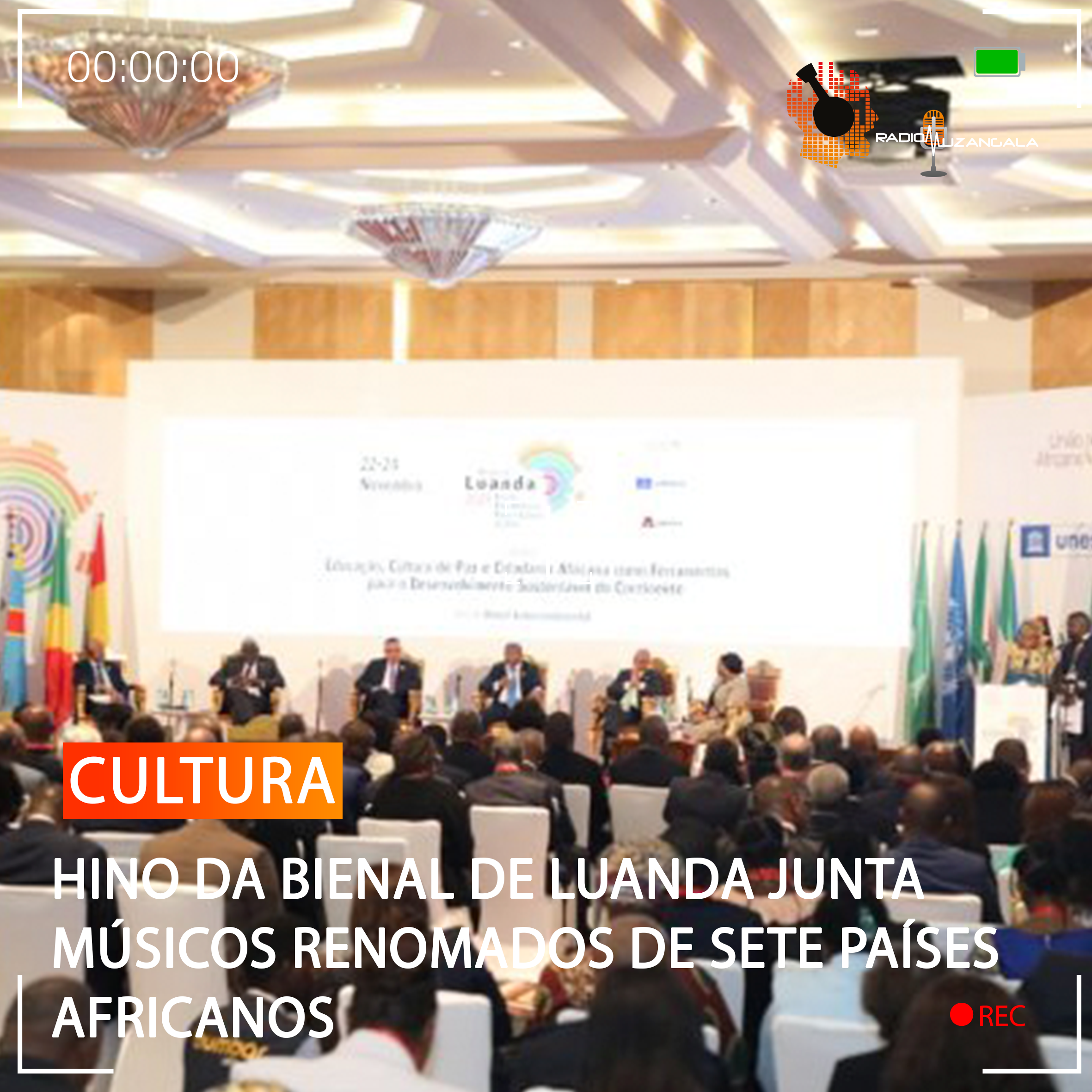  HINO DA BIENAL DE LUANDA JUNTA MÚSICOS RENOMADOS DE SETE PAÍSES AFRICANOS