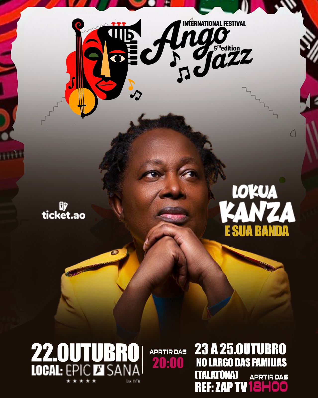  5ª EDIÇÃO – ANGOJAZZ COM LOKUA KANZA