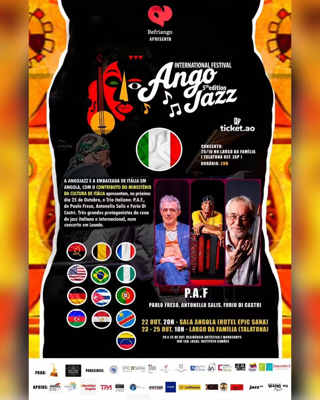  INTERNATIONAL FESTIVAL ANGOJAZZ 5TH ED. 2026 (25 OUT)